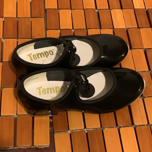 [LIKE NEW] Black Tempo by Leo's Tap Shoes for Toddler 9 1/2 M H7 - Picture 4 of 8